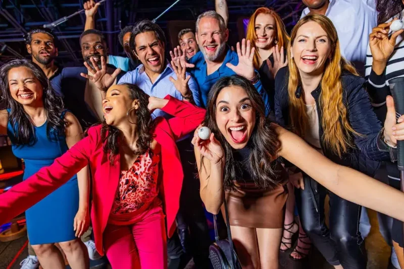 corporate mini golf party